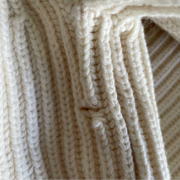 Joseph Wool Cream High Neck Long Sleeve Sweater nbnn - Picture 5 of 8